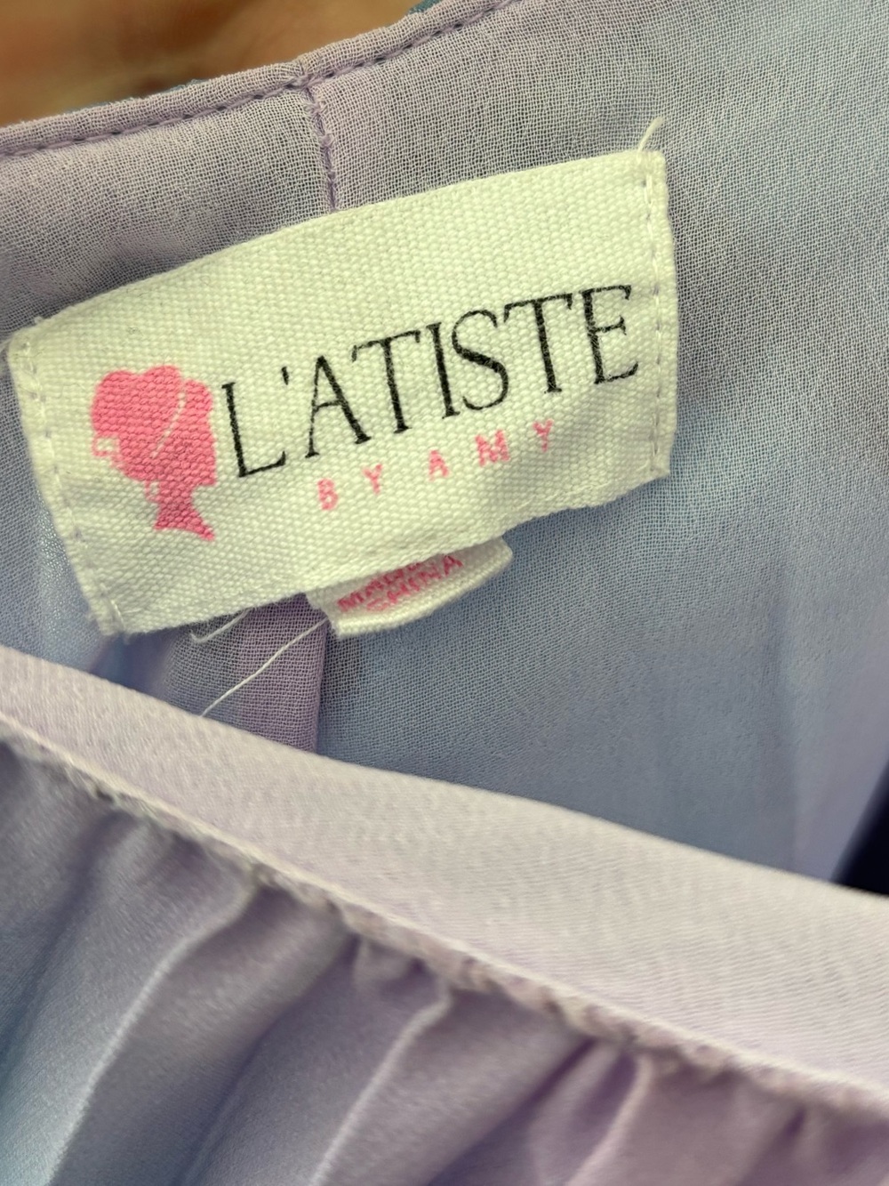 L'ATISTE Pleated Halter Neck Maxi Dress Low Back Ombré Purple Blue Pink Formal - Picture 10 of 13